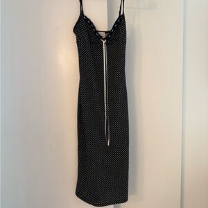 Skylar + Madison Black Spaghetti Strap Slip Dress